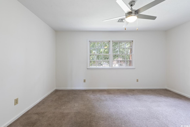 1025 Carolina Rd Unit I-7, Conway, SC 29526 - carpeted empty room featuring ceiling fan and baseboards