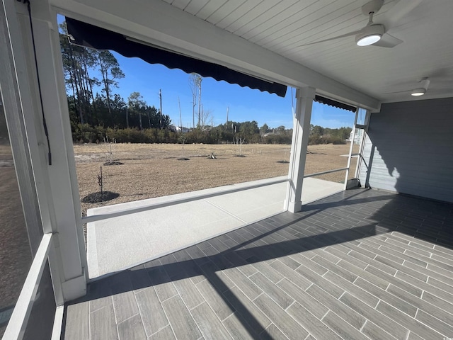 view of patio / terrace with ceiling fan