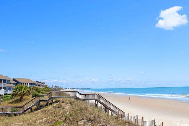 water view with a beach view