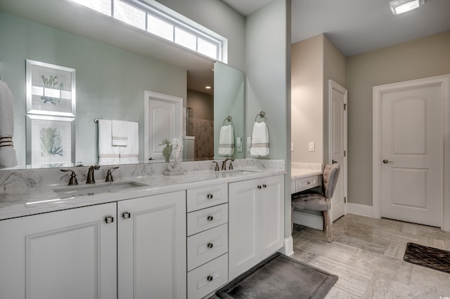 bathroom featuring vanity