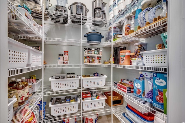 view of pantry