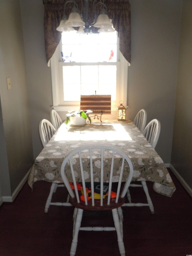 view of dining space