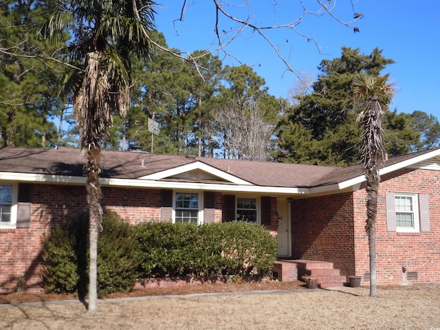 view of ranch-style home