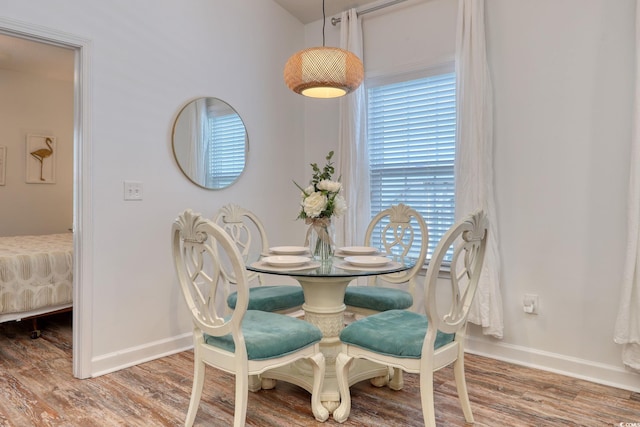 dining room featuring hardwood / wood-style floors