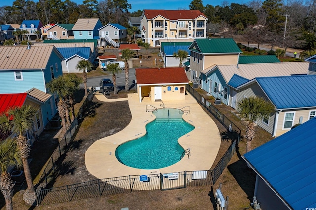 view of pool with a patio area