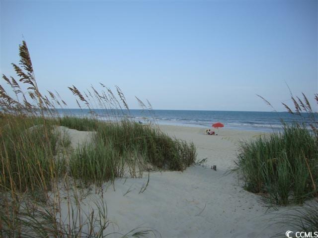 property view of water with a view of the beach