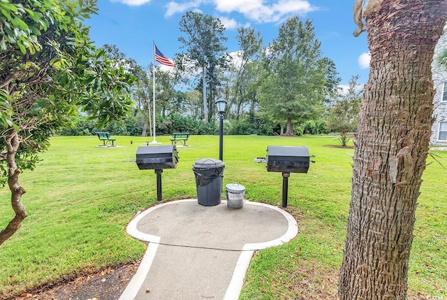 surrounding community featuring a lawn