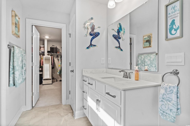 bathroom featuring vanity