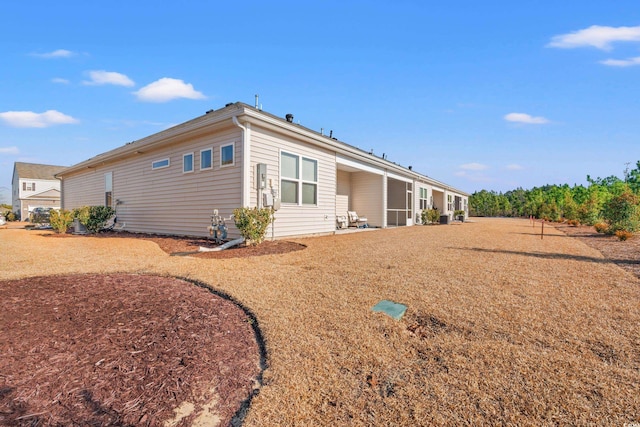 view of back of property