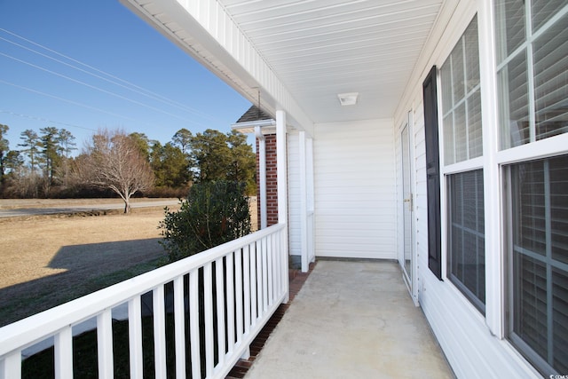 view of balcony