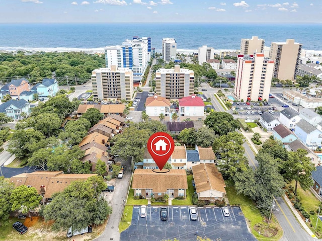 7602 Porcher Dr Unit C, Myrtle Beach, SC 29572 - aerial view with a water view and a view of city