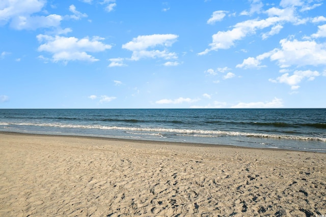 property view of water with a view of the beach