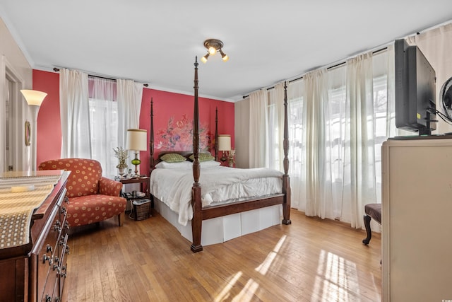 bedroom featuring hardwood / wood-style flooring