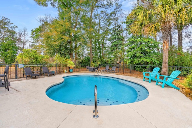 view of pool with a patio area