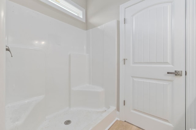 bathroom with walk in shower