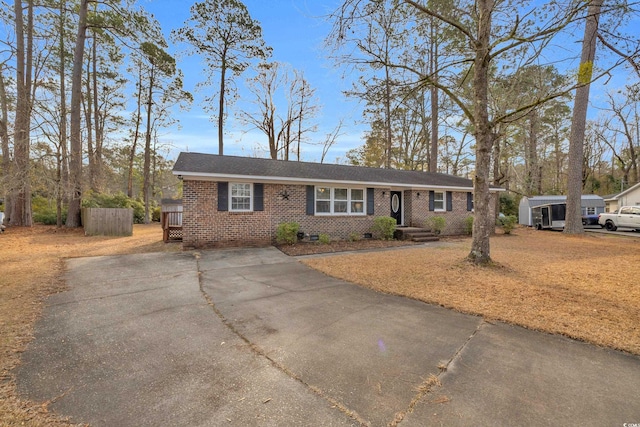 view of ranch-style home