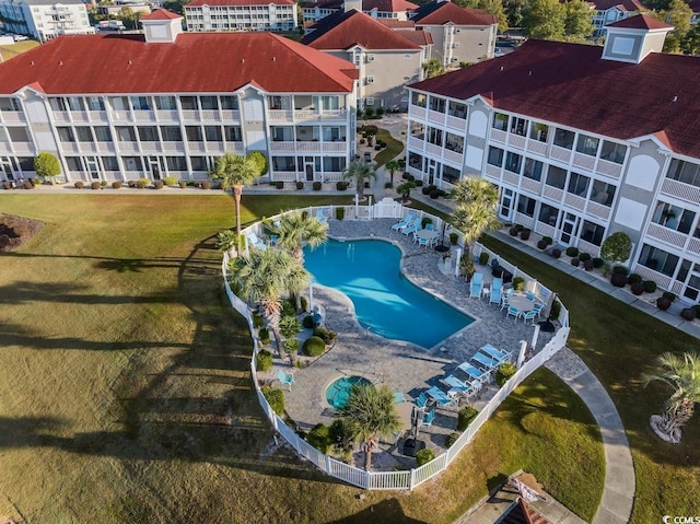 birds eye view of property