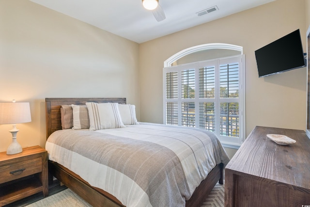 4609 Lightkeepers Way Unit 11J, Little River, SC 29566 - bedroom with visible vents, ceiling fan, and multiple windows