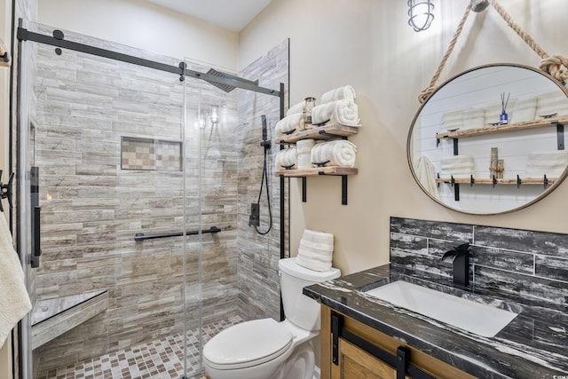 4609 Lightkeepers Way Unit 11J, Little River, SC 29566 - full bathroom featuring vanity, toilet, and a shower stall