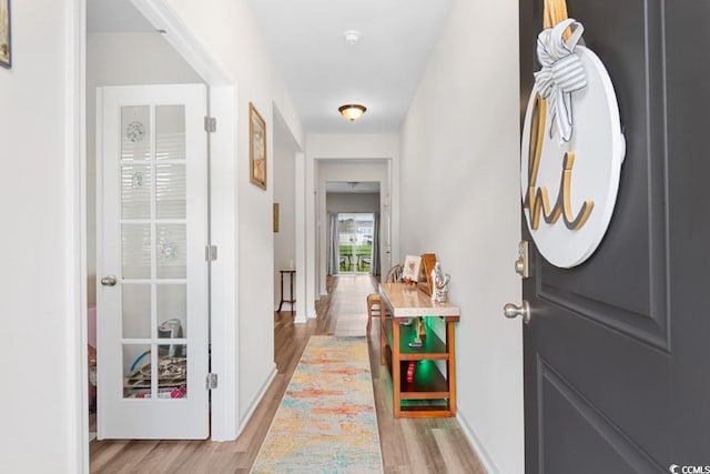 interior space featuring light hardwood / wood-style flooring