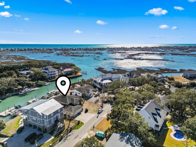 3545 Marion Ln, Murrells Inlet, SC 29576 - aerial perspective of suburban area with a nearby body of water