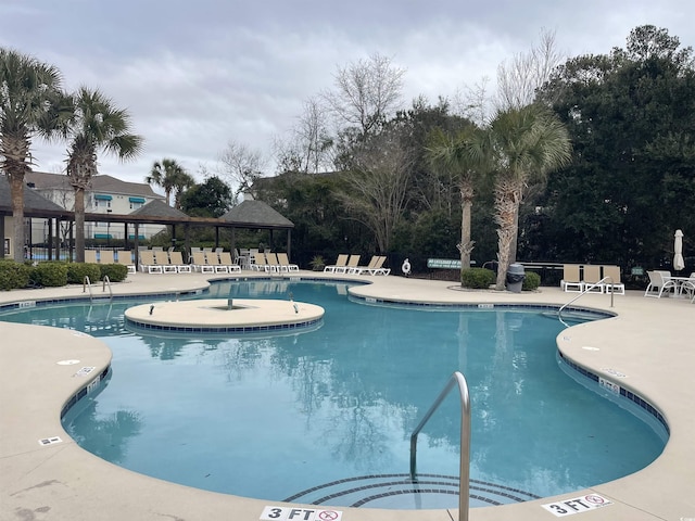 9764 Leyland Dr Unit 7, Myrtle Beach, SC 29572 - community pool with a gazebo and a patio