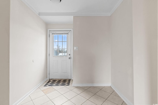 112 Staton Ln, Longs, SC 29568 - doorway to outside with crown molding and light tile patterned flooring