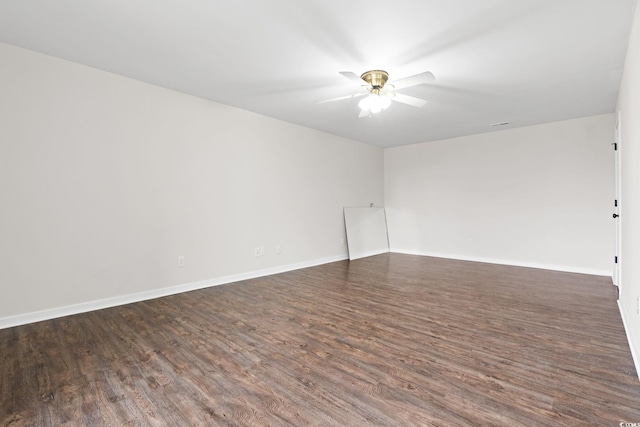 112 Staton Ln, Longs, SC 29568 - spare room with dark wood finished floors and ceiling fan