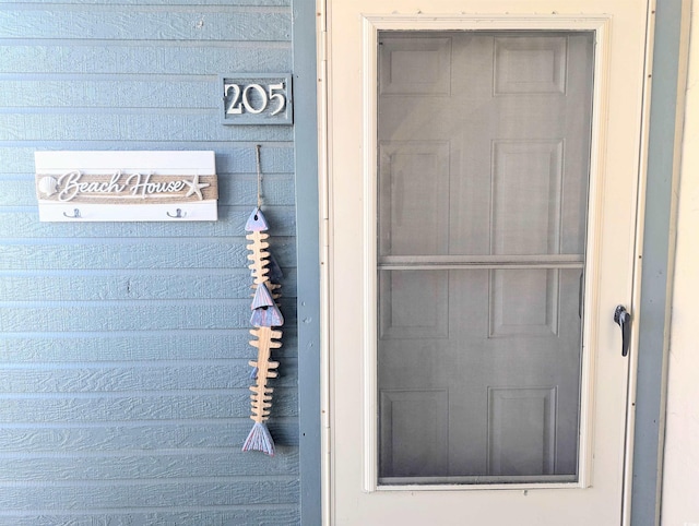 view of exterior entry