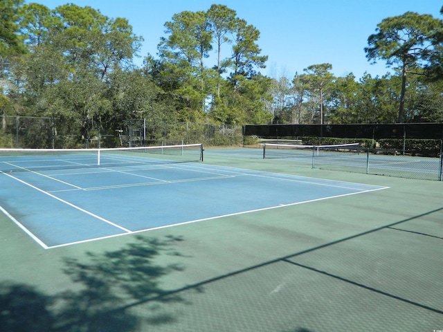 view of tennis court