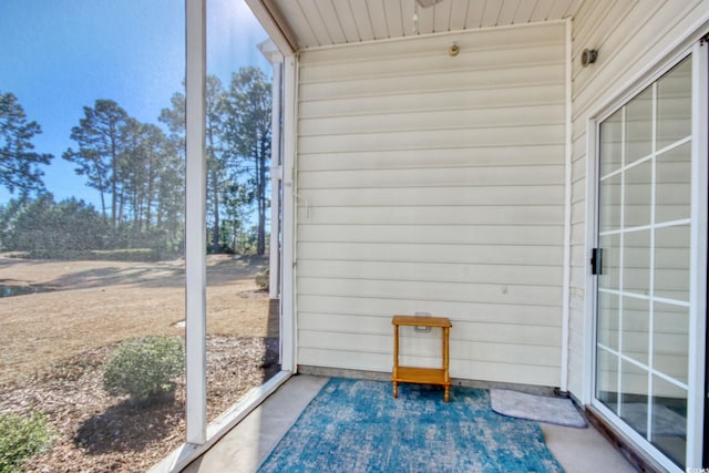 view of sunroom / solarium