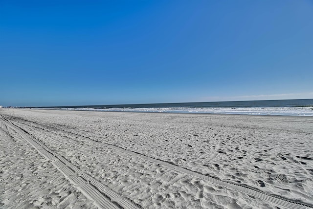 property view of water with a view of the beach