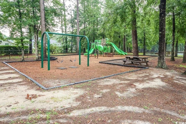 view of play area