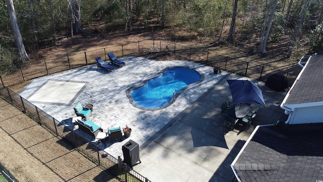 view of pool with a patio area