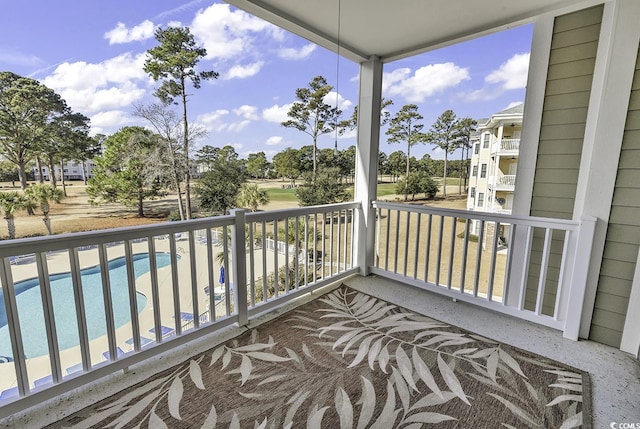 view of balcony