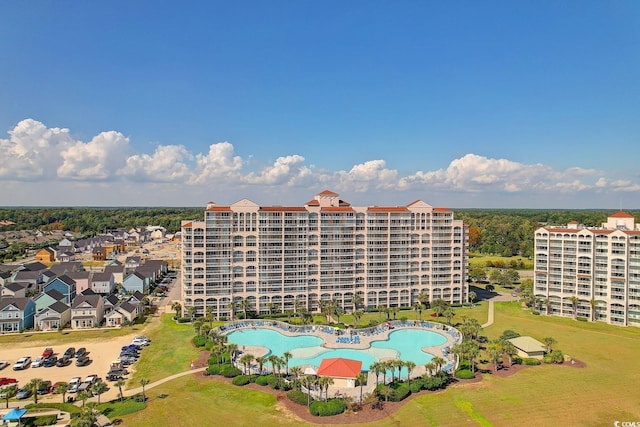 birds eye view of property