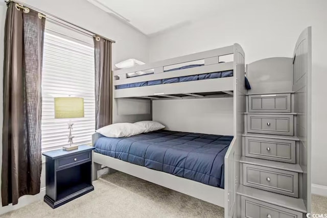 bedroom with carpet floors