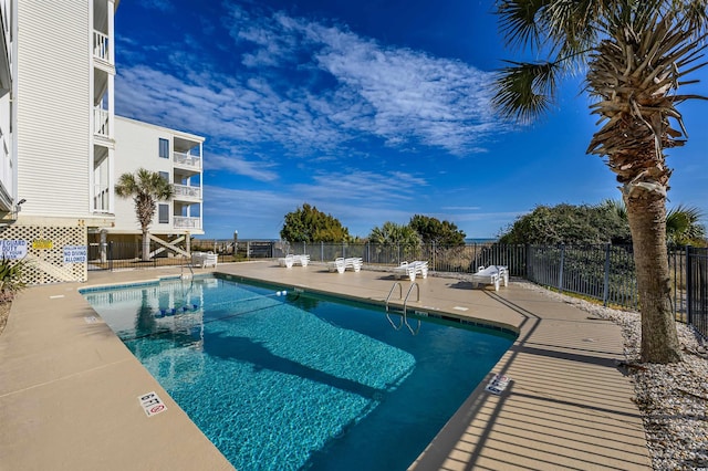 view of pool with a patio