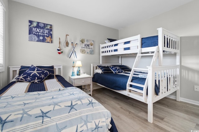 bedroom featuring hardwood / wood-style floors