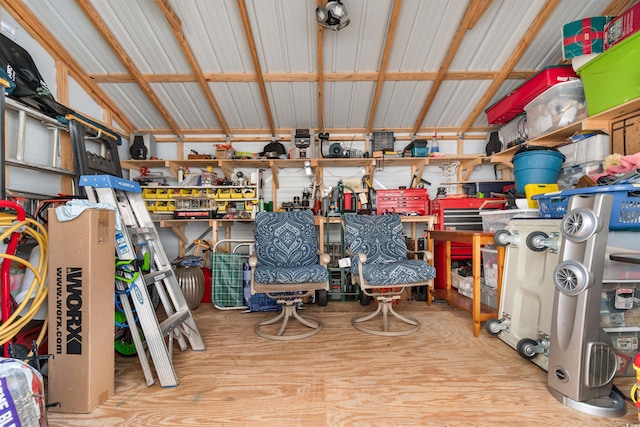 view of storage room