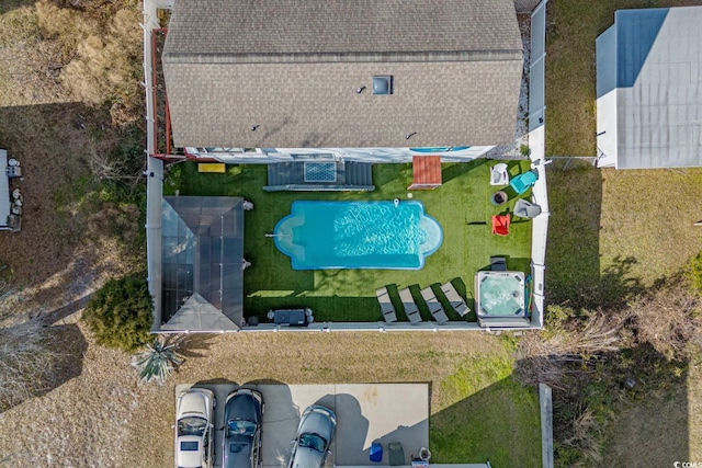 birds eye view of property