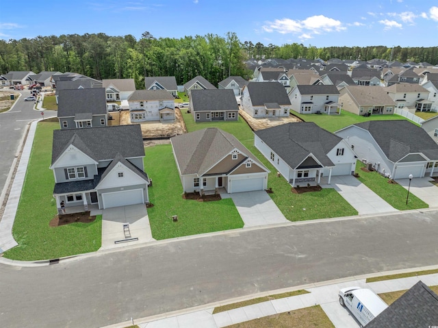 bird's eye view featuring a residential view