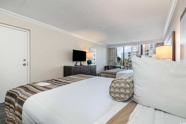1105 S Ocean Blvd Unit 252, Myrtle Beach, SC 29577 - bedroom with ornamental molding