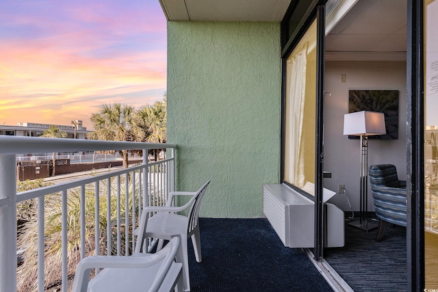 1105 S Ocean Blvd Unit 252, Myrtle Beach, SC 29577 - view of balcony at dusk