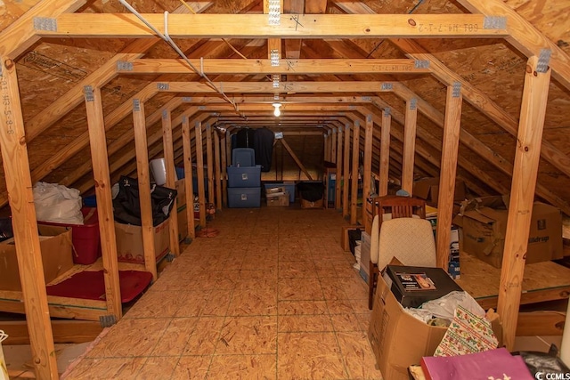 view of attic