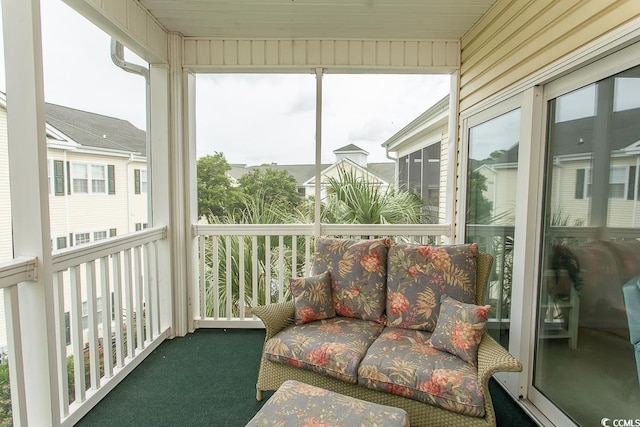 view of sunroom / solarium