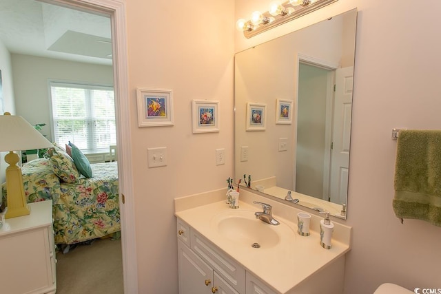 bathroom with vanity