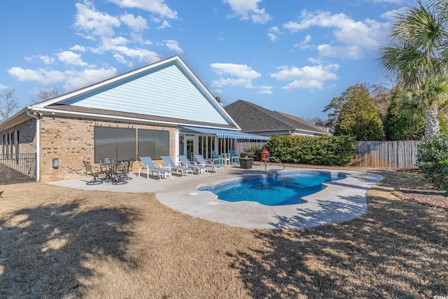 view of pool with a patio area