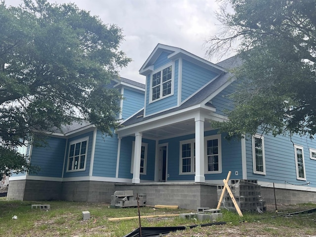 1004 James Island Ave, North Myrtle Beach, SC 29582 - view of front of property featuring a porch