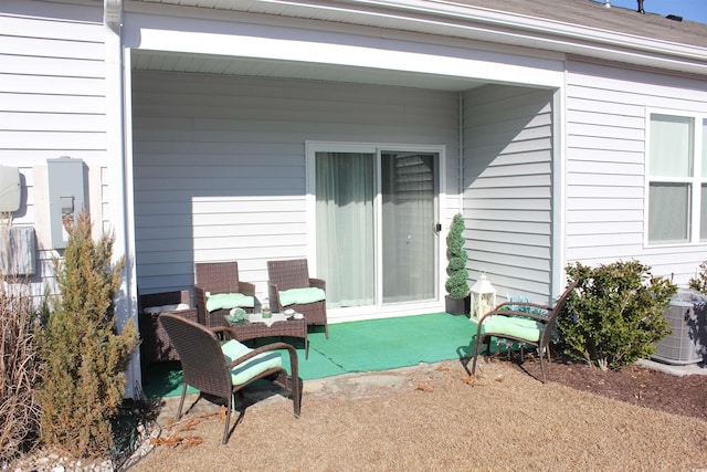 view of patio / terrace with cooling unit